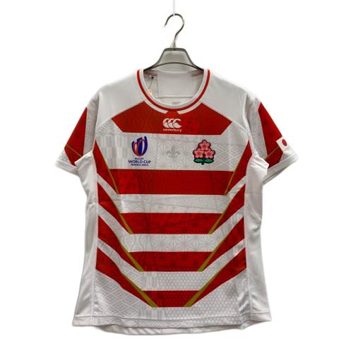 Canterbury (カンタベリー) トレーニングウェア メンズ SIZE L レッド×ホワイト ジャパンRWC2023レプリカホームジャージ ボーダー RG33980WC
