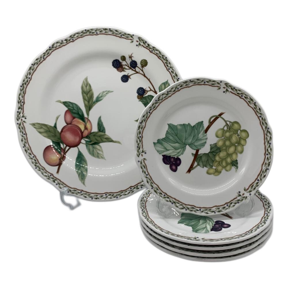 ノリタケロイヤルオーチャード果物の絵柄ディナープレート5枚セット