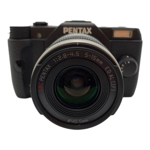 PENTAX ミラーレス一眼カメラ 一部パーツ劣化有 ダブルズームキット Q10 1240万画素 専用電池 SDHCカード対応 標準：ISO100～6400 電子：1/8000～2秒 レンズシャッター：1/2000～30秒 4471375