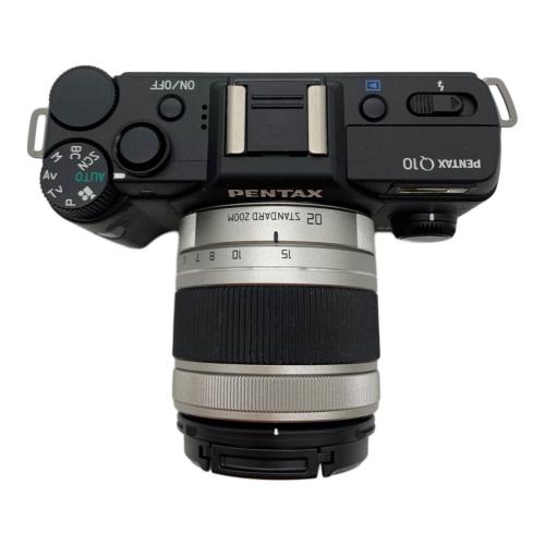 PENTAX ミラーレス一眼カメラ 一部パーツ劣化有 ダブルズームキット Q10 1240万画素 専用電池 SDHCカード対応 標準：ISO100～6400 電子：1/8000～2秒 レンズシャッター：1/2000～30秒 4471375