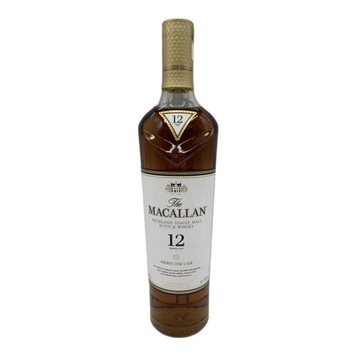 マッカラン (MACALLAN) スコッチウィスキー 700ml シェリーオーク 12年 未開封