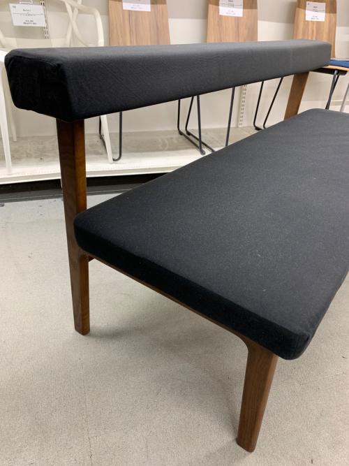 NAGANO INTERIOR (ナガノインテリア) ベンチ ブラック×ダークブラウン モコア