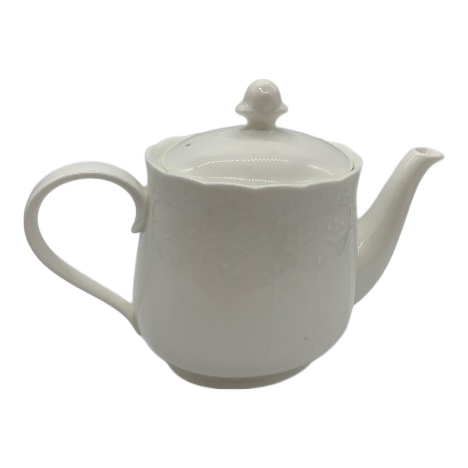 Noritake (ノリタケ) ティーポット ホワイト ボーンチャイナ