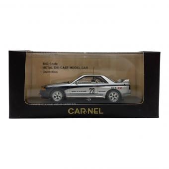 CAR-NEL (カーネル) ミニカー 1/43 NISSAN SKYLINE GT-R(BNR32) 1989 グループA ベース仕様 プロトタイプカー シルバー×ブラック