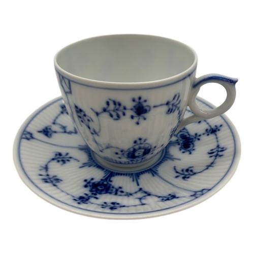 ROYAL COPENHAGEN (ロイヤル・コペンハーゲン) カップ&ソーサー 2162/2132 ブルーフルーテッド・ハーフレース 2Pセット