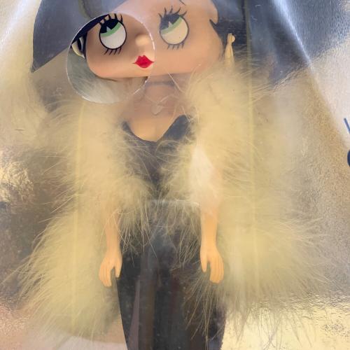 BETTY BOOP (ベティー・ブープ) アメリカ雑貨 トーキングドール ※保管シミ・ヨゴレ、パッケージヤケ青