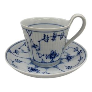 ROYAL COPENHAGEN (ロイヤル・コペンハーゲン) カップ&ソーサー ハイハンドル ブルーフルーテッド・プレイン