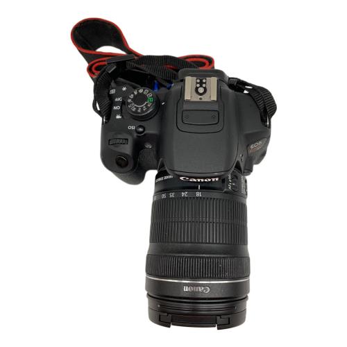 CANON (キヤノン) デジタル一眼レフカメラ 2レンズキット レンズのゴム部分にベタツキ有 EOS KISS X7i 1800万画素(有効画素) APS-C 専用電池 SDXCカード対応 271034001927
