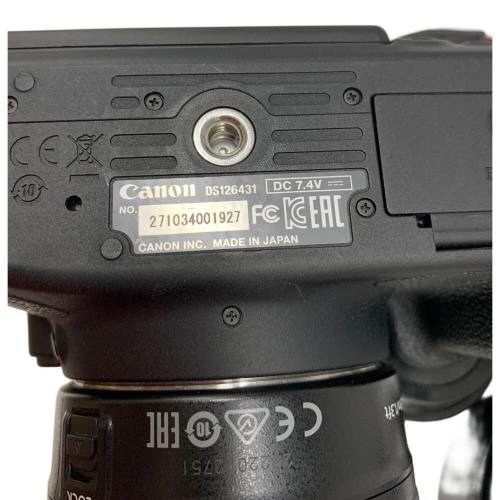 CANON (キヤノン) デジタル一眼レフカメラ 2レンズキット レンズのゴム部分にベタツキ有 EOS KISS X7i 1800万画素(有効画素) APS-C 専用電池 SDXCカード対応 271034001927