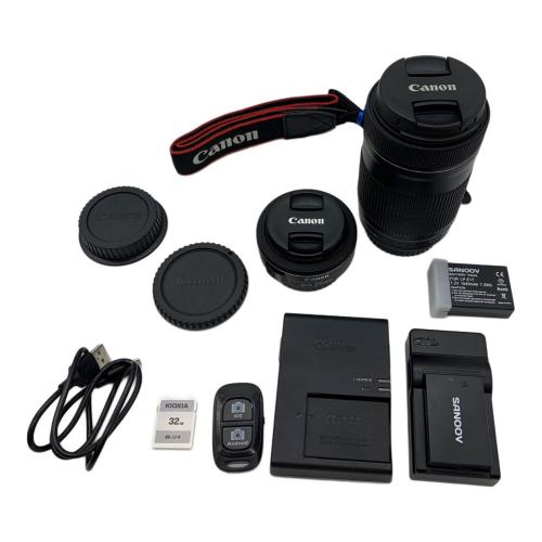 CANON (キヤノン) デジタル一眼レフカメラ トリプルレンズ EOS Kiss X10 2410万画素(有効画素) CMOS 専用電池 SDXCカード対応 491075001509