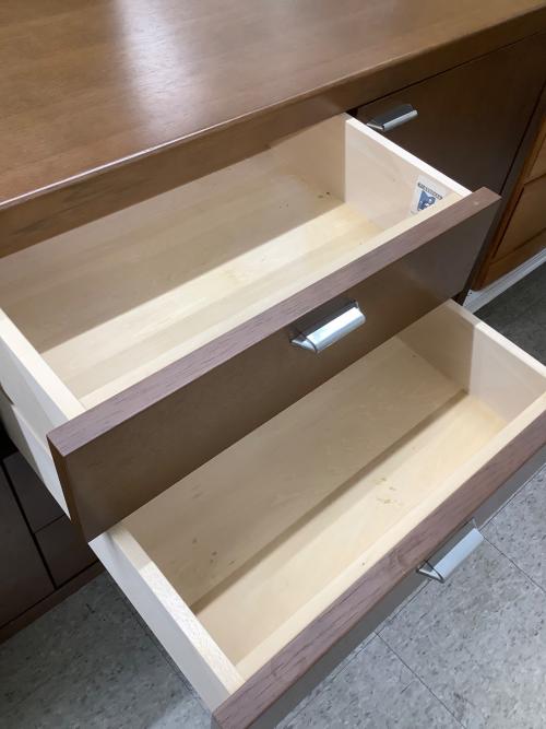 米三（コメサン） リビングキャビネット ブラウン