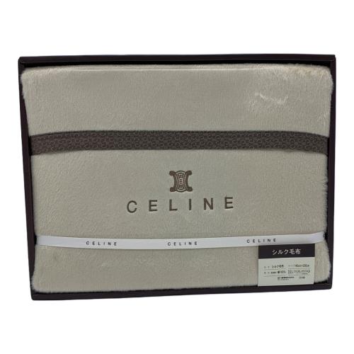 CELINE (セリーヌ) シルク毛布 箱イタミ有 シングル(幅140×長さ200cm)