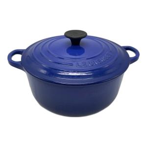 LE CREUSET (ルクルーゼ) 両手鍋 20cm ブルー