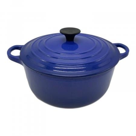 LE CREUSET 30cm 両手鍋 ブルー LE CREUSET (ルクルーゼ) 両手鍋 20cm ブルー｜トレファクONLINE