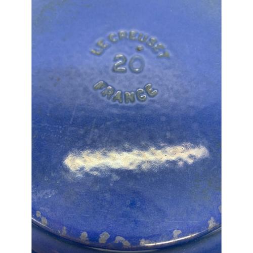 LE CREUSET (ルクルーゼ) 両手鍋 20cm ブルー