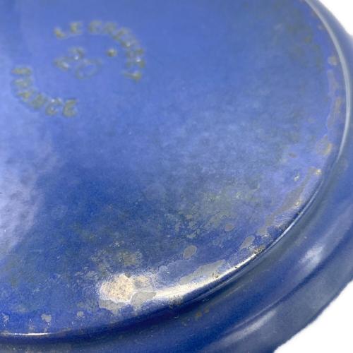 LE CREUSET (ルクルーゼ) 両手鍋 20cm ブルー