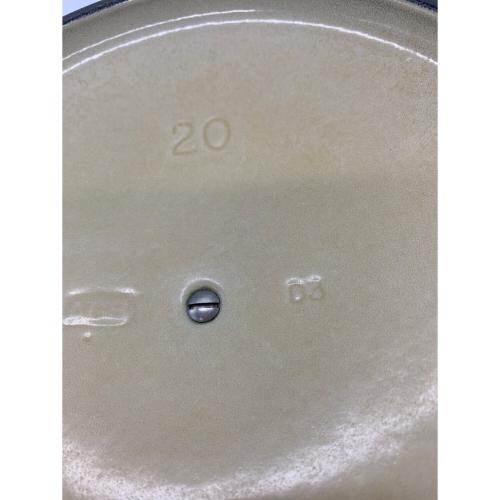 LE CREUSET (ルクルーゼ) 両手鍋 20cm ブルー