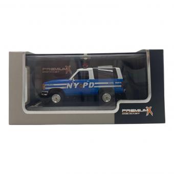 PREMIUM X (プレミアムエックス) 1/43 フォード ブロンコ II 1989 ニューヨーク市警 パトカー モデルカー
