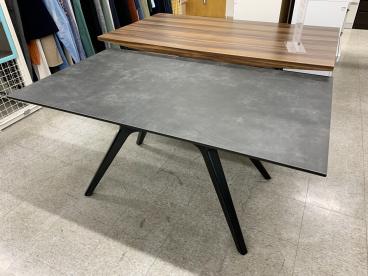 KK-111【新入荷　リサイクル品】ダイニング5点セット　黒×グレー 楽天市場】ILS L型 リビングダイニング LD3点セット 150テーブル + 165