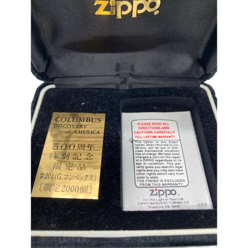 ZIPPO (ジッポ) ZIPPO 1990年 COLUMBUS DISCOVERY of AMERICA No.1871