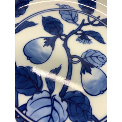 皿揃え 茄子絵