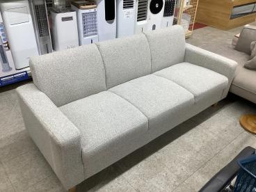 2人掛けソファー　浜本工芸　L-1000 ヨゴレ有　総柄　ベージュ 浜本工芸 (ハマモトコウゲイ) 2人掛けソファー L-1000 ベージュ