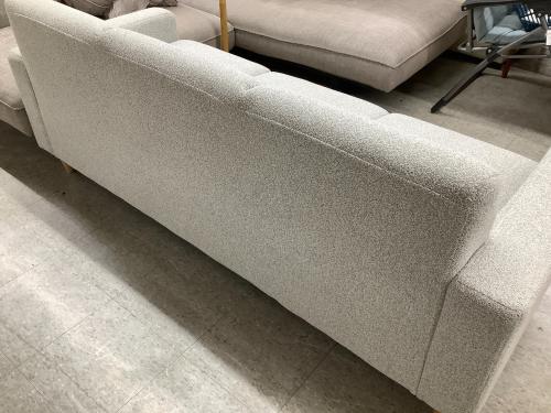 筑波産商 (ツクバサンショウ) 3人掛けソファー LIX-S180 グレー LIX-S180 ファブリック