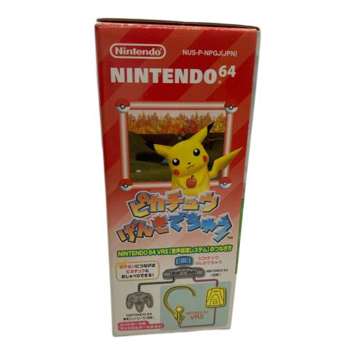 Nintendo (ニンテンドウ) ピカチュウげんきでちゅう Nintendo64用ソフト -