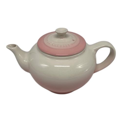 LE CREUSET (ルクルーゼ) ティーポット ベージュ×ピンク