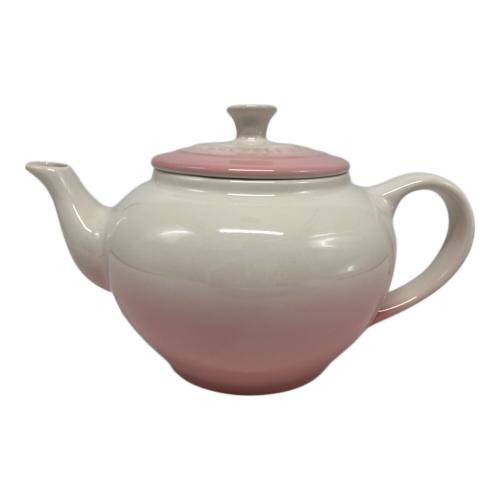 LE CREUSET (ルクルーゼ) ティーポット ベージュ×ピンク
