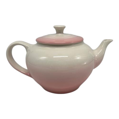 LE CREUSET (ルクルーゼ) ティーポット ベージュ×ピンク