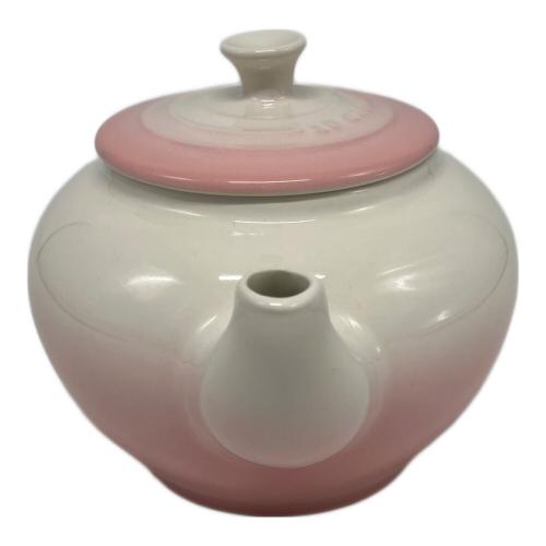 LE CREUSET (ルクルーゼ) ティーポット ベージュ×ピンク
