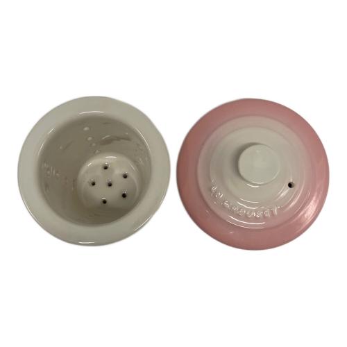 LE CREUSET (ルクルーゼ) ティーポット ベージュ×ピンク