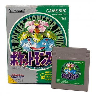 ポケットモンスター 緑 ゲームボーイ ゲームボーイ ポケットモンスター 緑｜トレファクONLINE
