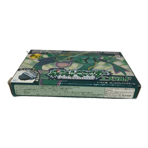 Nintendo (ニンテンドー) ポケットモンスターエメラルド ゲームボーイアドバンス用ソフト ワイヤレスアダプタ欠品 CERO A (全年齢対象)