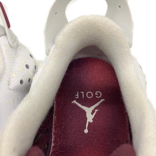 NIKE (ナイキ) ゴルフシューズ DV6796-116 Air Jordan 6 Retro Low Golf NRG 'Bordeaux'程度A レディース SIZE 24.5cm ホワイト