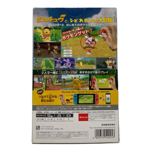 ポケットモンスター Let'Go ピカチュウ Nintendo Switch用ソフト CERO A (全年齢対象)