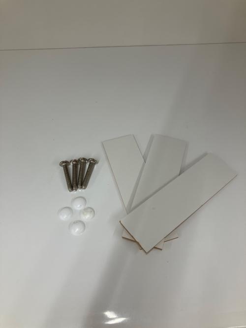 松田家具 (マツダカグ) レンジボード  ホワイト×シルバー