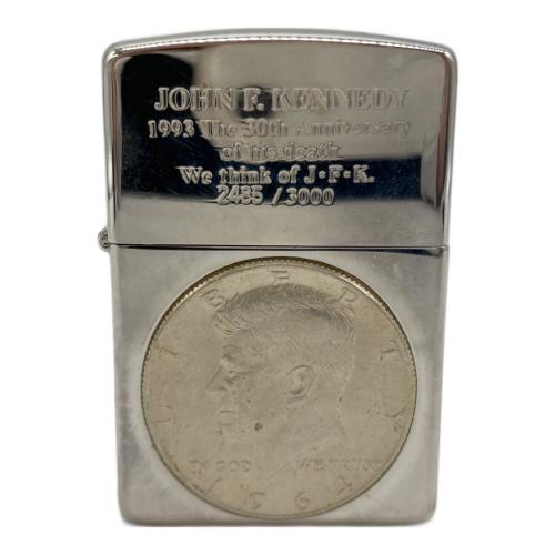 ZIPPO (ジッポ) オイルライター 記念コイン付き ジョン・F・ケネディ
