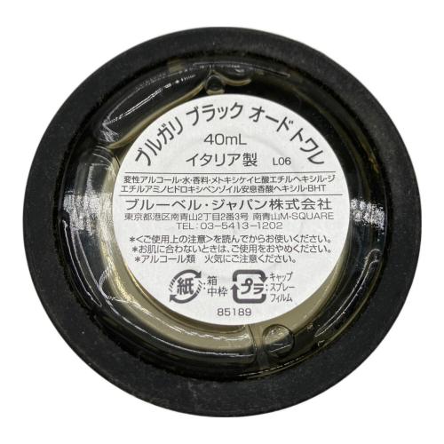 BVLGARI (ブルガリ) オードトワレ 40ml 残量80%-99% ブラック