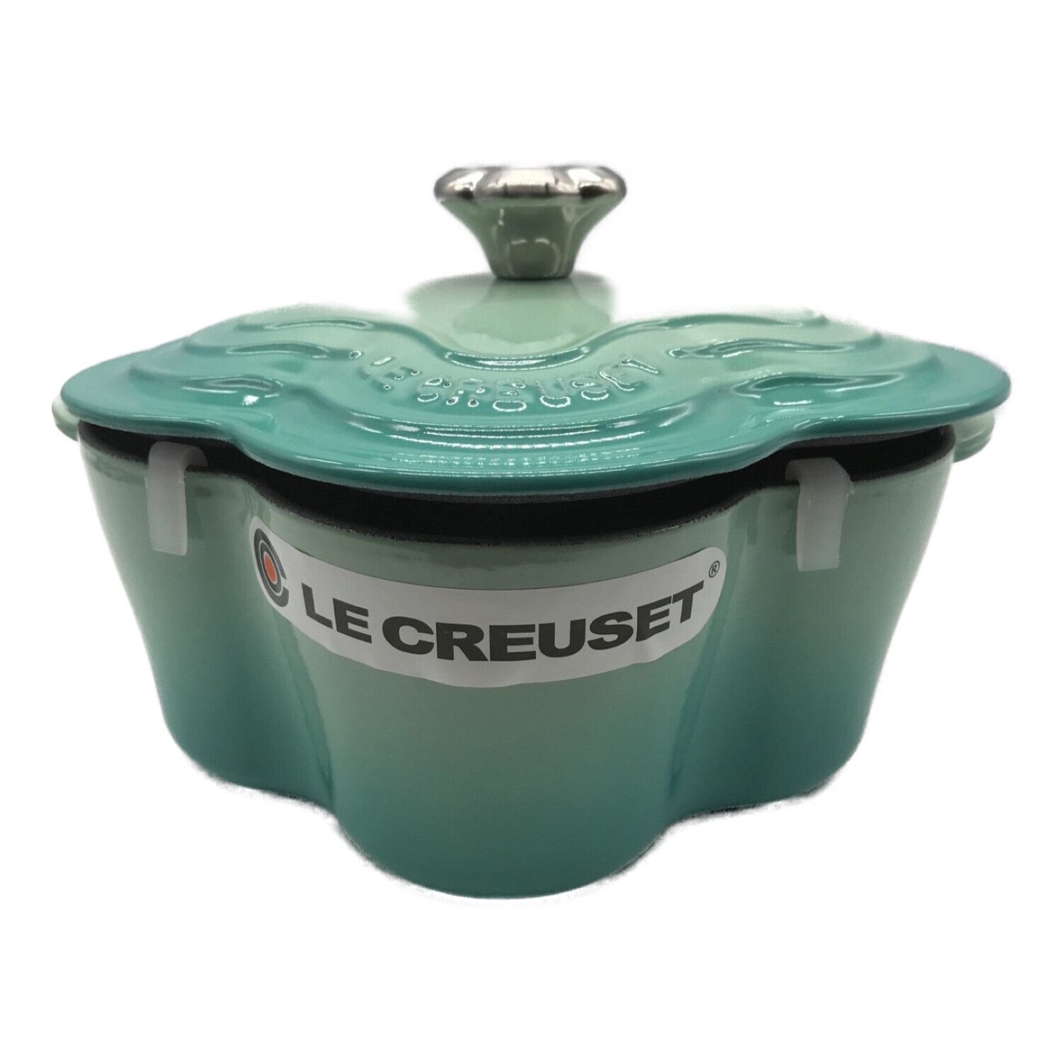 LE CREUSET (ルクルーゼ) ココット・フルール 20cm ブルー 21034-00-49