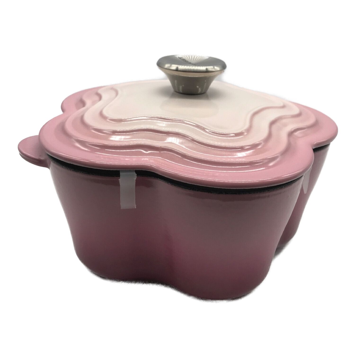 LE CREUSET (ルクルーゼ) ココット・フルール 20cm ピンク 箱付 21034