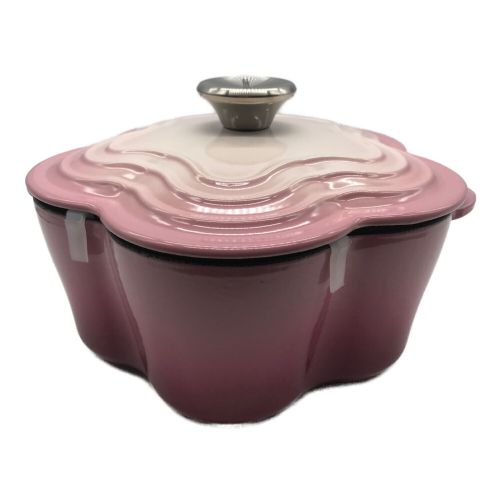 LE CREUSET (ルクルーゼ) ココット・フルール 20cm ピンク 箱付 21034