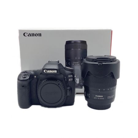 CANON (キャノン) デジタル一眼レフカメラ レンズ EFS-18-135mm付属 EOS 80D 2420万画素 1/8000秒 -