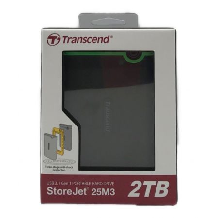 Transcend (トランセンド) 外付ケハードディスク StoreJet 25M3 2TB