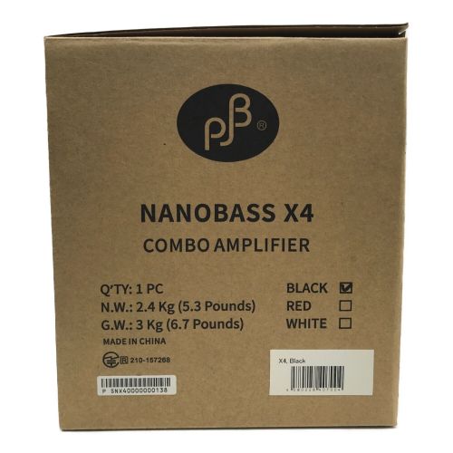 Phil Jones Bass (フィルジョーンズ) 小型アンプ NANOBASS X4 未使用品