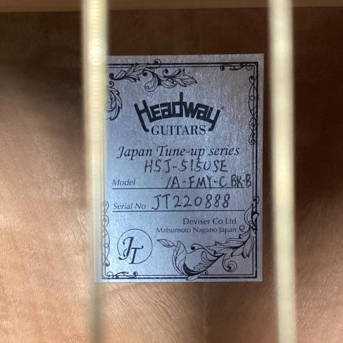 Headway (ヘッドウェイ) アコースティックギター HSJ-5150SE/A-FMY-C 順反り有 JT220888