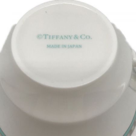 TIFFANY & Co. (ティファニー) カップ&ソーサー プラチナブルーバンド 2Pセット