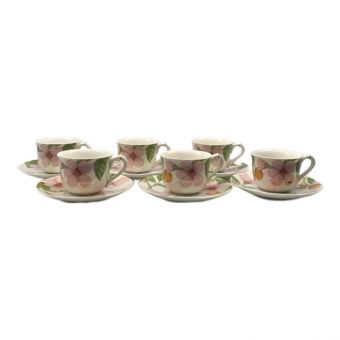 Noritake (ノリタケ) カップ&ソーサー ヨゴレ有 チェリーブロッサム 6Pセット