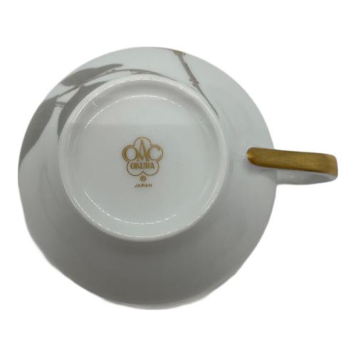 大倉陶園 (オオクラトウエン) カップ&ソーサー 金蝕バラ